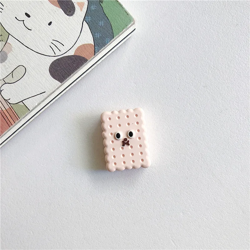 Защитный чехол для мобильного телефона с рисунком из мультфильма, usb-кабель для передачи данных, защита от трещин, Забавный портативный чехол для печенья - Цвет: 05