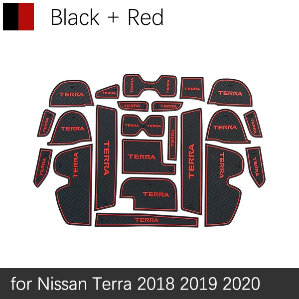Противоскользящий коврик для Nissan Terra аксессуары для ворот слот подставка противогрязный дверной паз коврик автомобильный интерьер гелевая накладка