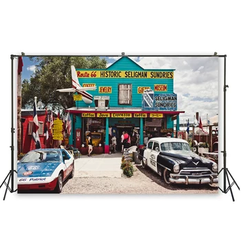 

HUAYI Historic Seligman Sundries Theme Photography For Taking Photo Of Town Street Scene Photoshoot Photography Props D-5466