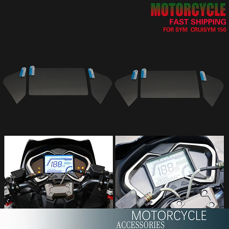 

Motorcycle Screen Protector Instrument Speedometer Cluster Scratch Protection Film Fit For SYM CRUISYM 150 Accessories