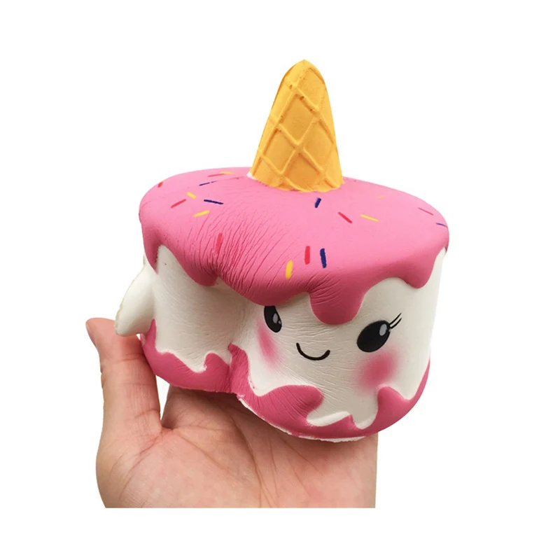 Kawaii Unicorn Cake Food Squeeze Toys Squishy Slow Rising Cream Scented wholesale exquisite kids Xmas gifts 3