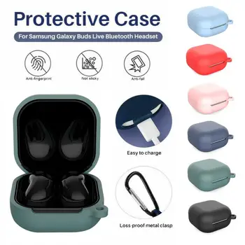 

For Samsung Galaxy Buds Live Case Shockproof Slim Silicone Earphone Cover And Ring Earphone Cases Earphone Accessories Dropship