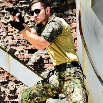 

Summer Camouflage Army Military Uniforms Unisex Multicam Camo Short Sleeve Combat Shirt Tactical Pants Army Camouflage Clothes