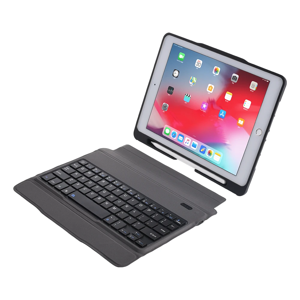 Чехол из мягкого ТПУ для iPad 6th 9,7 Bluetooth клавиатура с карандаш держатель, кожаный чехол для iPad 9,7 Pro 9,7 корпус клавиатуры
