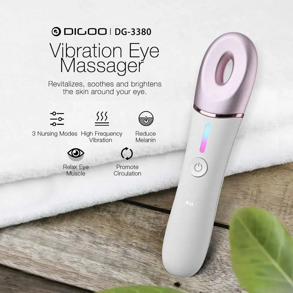 DIGOO DG-3380 горячая и холодная терапия Массажная палочка для глаз вибромассажер для глаз снимает мешки для глаз удаляет морщины темные круги
