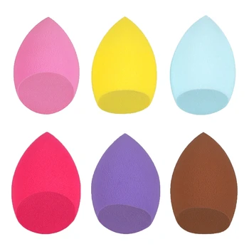 

4pcs/lot Cosmetics Puff Powder Foundation Wet/Dry Makeup Sponge Water-drop Shape Easy To Use Soft Face Beauty Make Up Tools