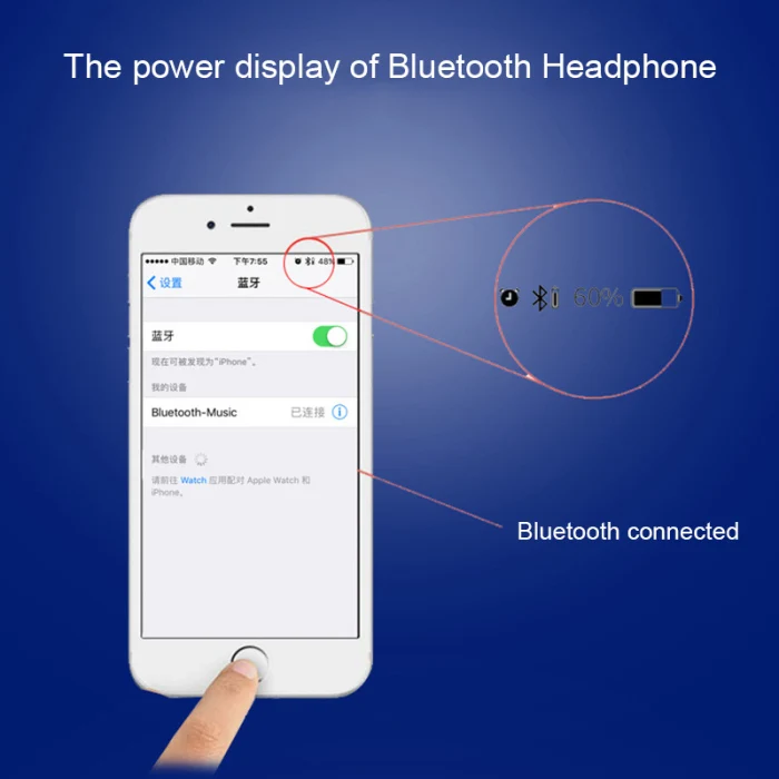 Универсальный Bluetooth Беспроводной стереонаушники наушники-вкладишы спортивные головные наушники с микрофоном для iPhone samsung VDX99