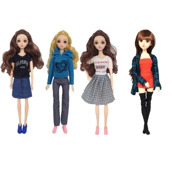 

Doll Clothes Sweatshirt Coat Skirt For Barbie Doll Outfits Pants 1/6 Dolls Accessories Fashion