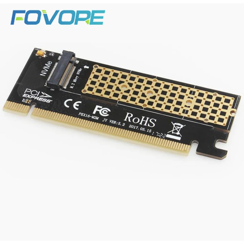 M2 адаптер M2 для PCI-e M.2 SSD адаптер M.2 PCI express конвертер PCIe x16 M ключ для 2230-2280 размера