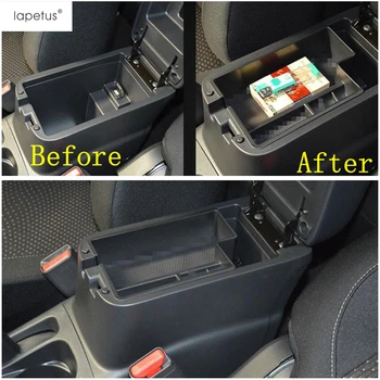

Lapetus Accessories Fit For Mitsubishi ASX 2014 - 2018 Armrest Central Storage Phone Holder Container Box Tray Cover Kit / Black
