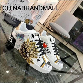 

2020 new men's shoes, replicate the top version of imported cowhide to create graffiti patterns, rivets, diamonds inside cowhide