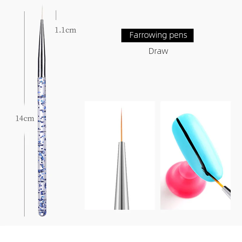 3pcs Nail Pull Pen Crystal Sequins Nail Carving Pen Nail Art Tool Manicure Accessories Nail Art& Tools Hot Sale
