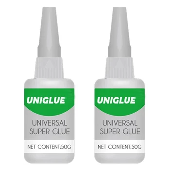 

2Pcs Universal Super Glue Strong Plastic Glue for Resin Ceramic Metal Glass