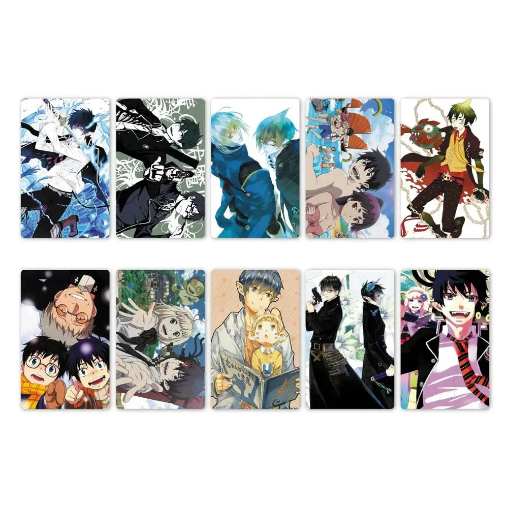 10 шт. Ao no Exorcist карта аниме наклейка s DIY Водонепроницаемая крапленая карта наклейка Дети стикерные игрушки коллекция подарок
