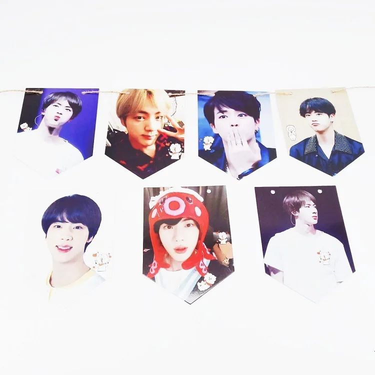 JIN Kpop bangtan boys висящий флаг HD фото карта душа persona альбом bangtan boys show bill висящий флаг линия bangtan boys, K-POP - Color: JIN