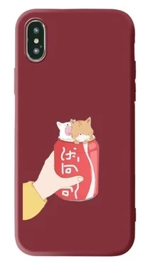 004 Милый мультяшный милый корги чехол для телефона iPhone X XR 6 6s plus милый защитный чехол для телефона iPhone Xs Max 7 8 plus - Цвет: 004