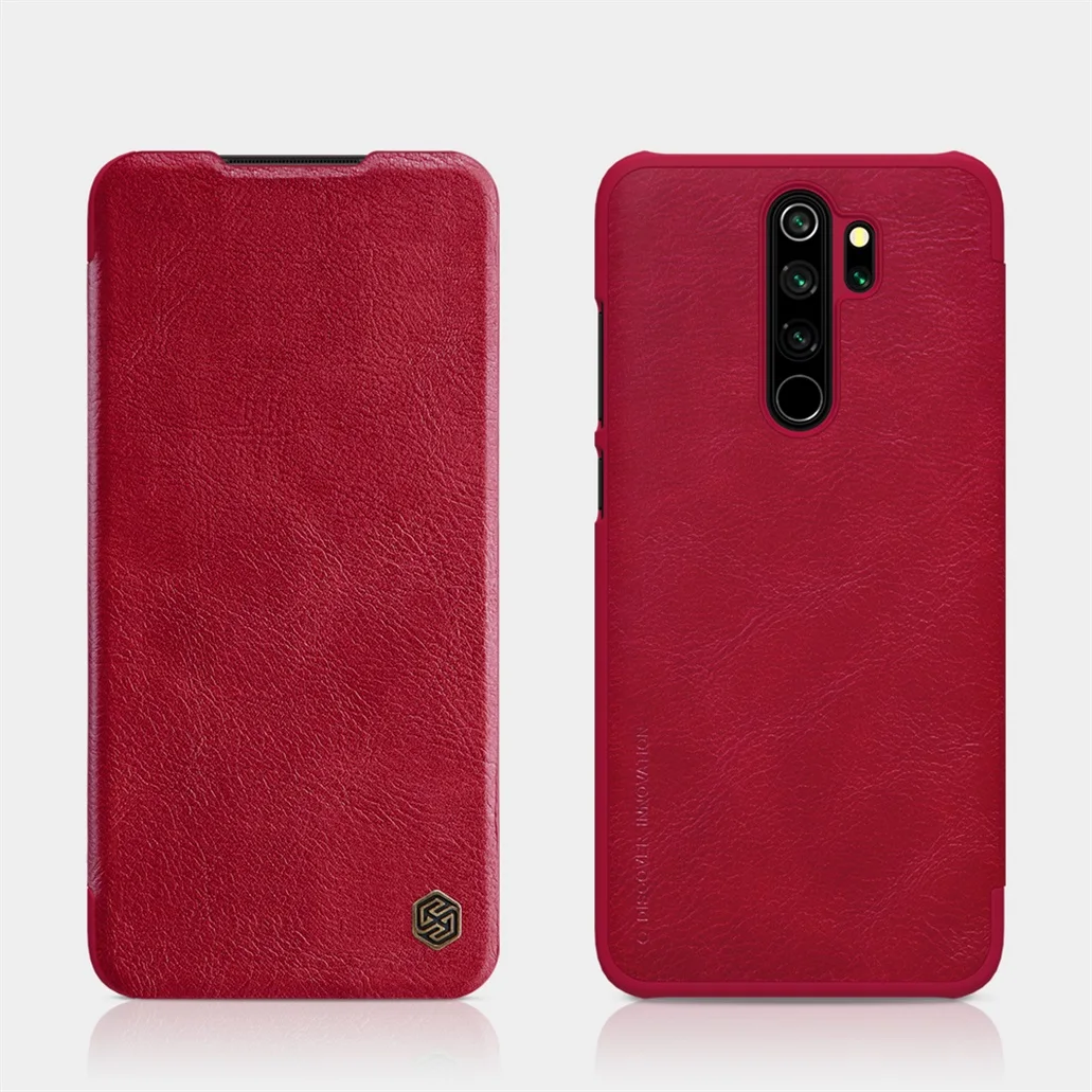 For Xiaomi Redmi Note 8 Pro Flip Case Nillkin Qin Vintage Leather Flip Cover Card Pocket Wallet Case For Redmi Note8 Phone Bags