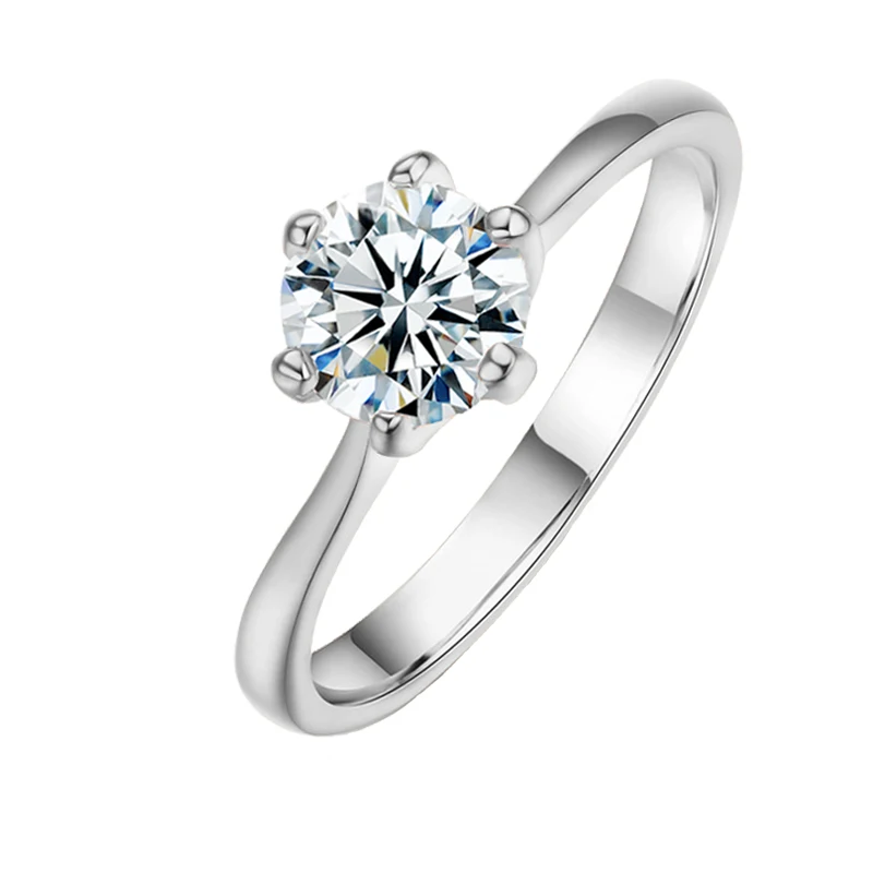 Модное кольцо с кубическим цирконием для женщин, свадебная помолвка Белое золото/розовое золото, кольца, ювелирные изделия - Цвет основного камня: A White gold