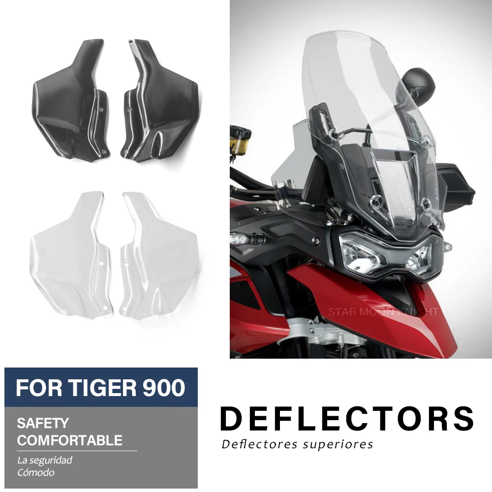 

Motorcycle Side Windshield Windscreen Handshield Wind Upper Deflector For TIGER 900 For Tiger900 GT PRO LOW 2020 2021 -