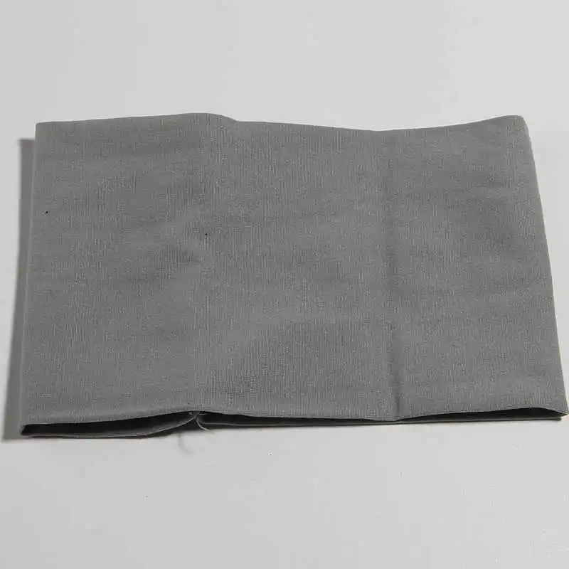 Gray 5 шт., 9*15 см, Новая эластичная нейлоновая повязка на голову, мягкая эластичная лента на голову для детей, тюрбан для девочек - Цвет: Gray
