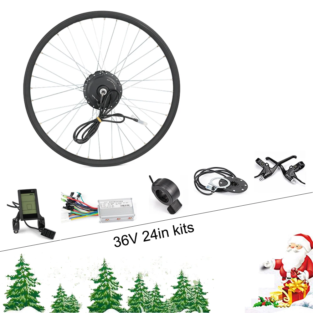 36V 24in kits MXUS комплект для переоборудования электрического велосипеда 16-28in мотор для центрального движения колеса 48V 36 V, фара для электровелосипеда в Комплект Задний ступичный мотор для центрального движения колеса 350 Вт Электрический регулятор вентильного двигателя с ЖК-дисплей - Цвет: 36V 24in kits