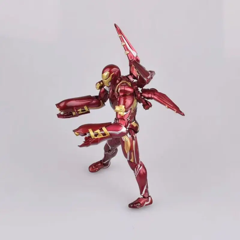 Чудный Фильм Мстители 4 игры SHF Железный человек MK50 нано набор оружия 2 фигурки игрушки куклы подарок на Рождество