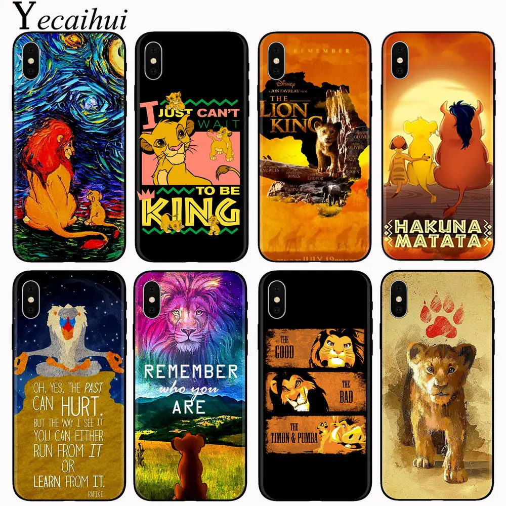 

Disneys the lion king 2019 Simba nala Silicone Phone Case Cover for iPhone 8 7 6 6S Plus 10 X XS MAX 5 5S SE XR Case for iPhone 11 Pro MAX Cover Coque Capa