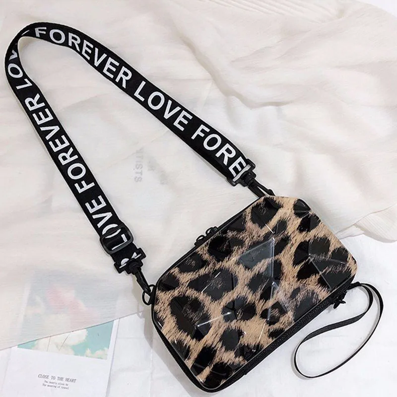 Leopard WOBAG женская маленькая сумка через плечо женские модные Наплечные мини сумки через плечо дизайнерские сумки высокого качества сумка-мессенджер - Цвет: Leopard