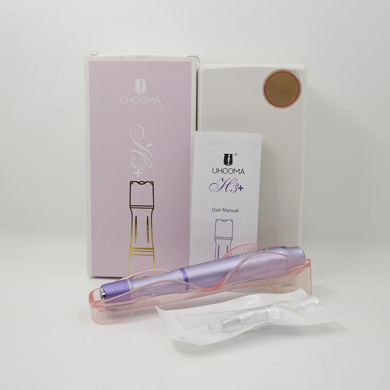 purple EU Plug Перманентные микроблейдинг Иглы для татуировки Dermapen Dr Mezo Dermapen Проводные микроиглы микро байонетный картридж иглы Советы Prot - Цвет: purple EU Plug