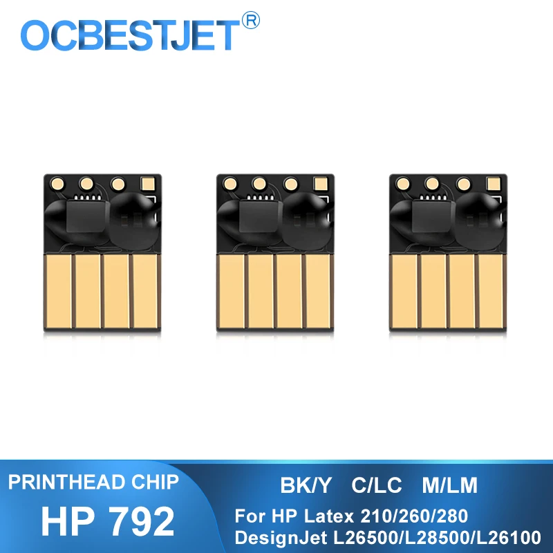 Чип печатающей головки для HP 792 CN702A CN703A CN704A принтера DesignJet L26100 L26500 L26800 Latex 210 260 280