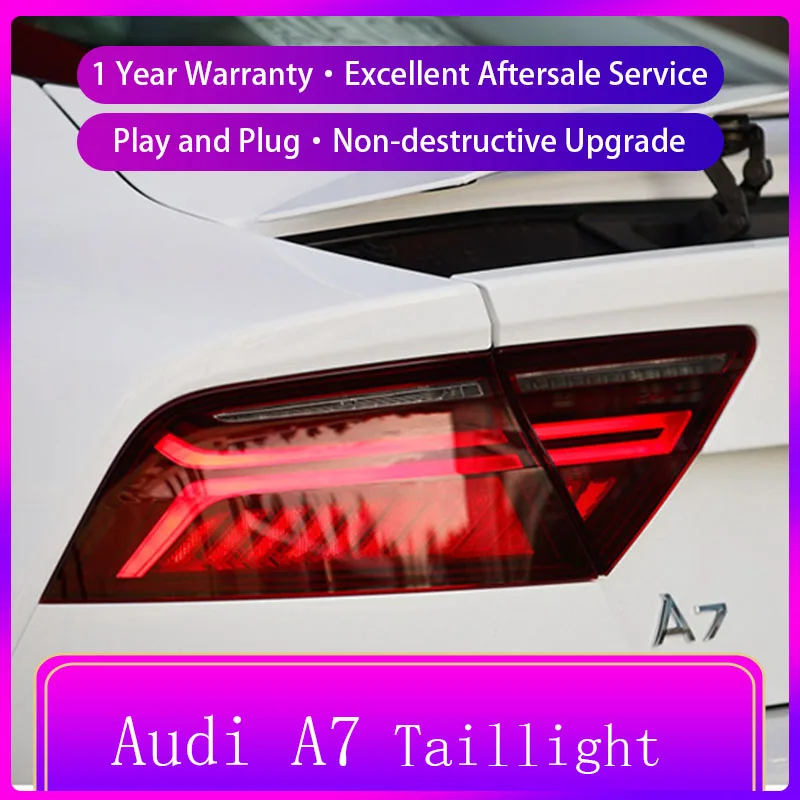 Car Styling for AUDI A7 LED taillight 20112018 Rear Lamp Parking Brake Turn Signal Lights