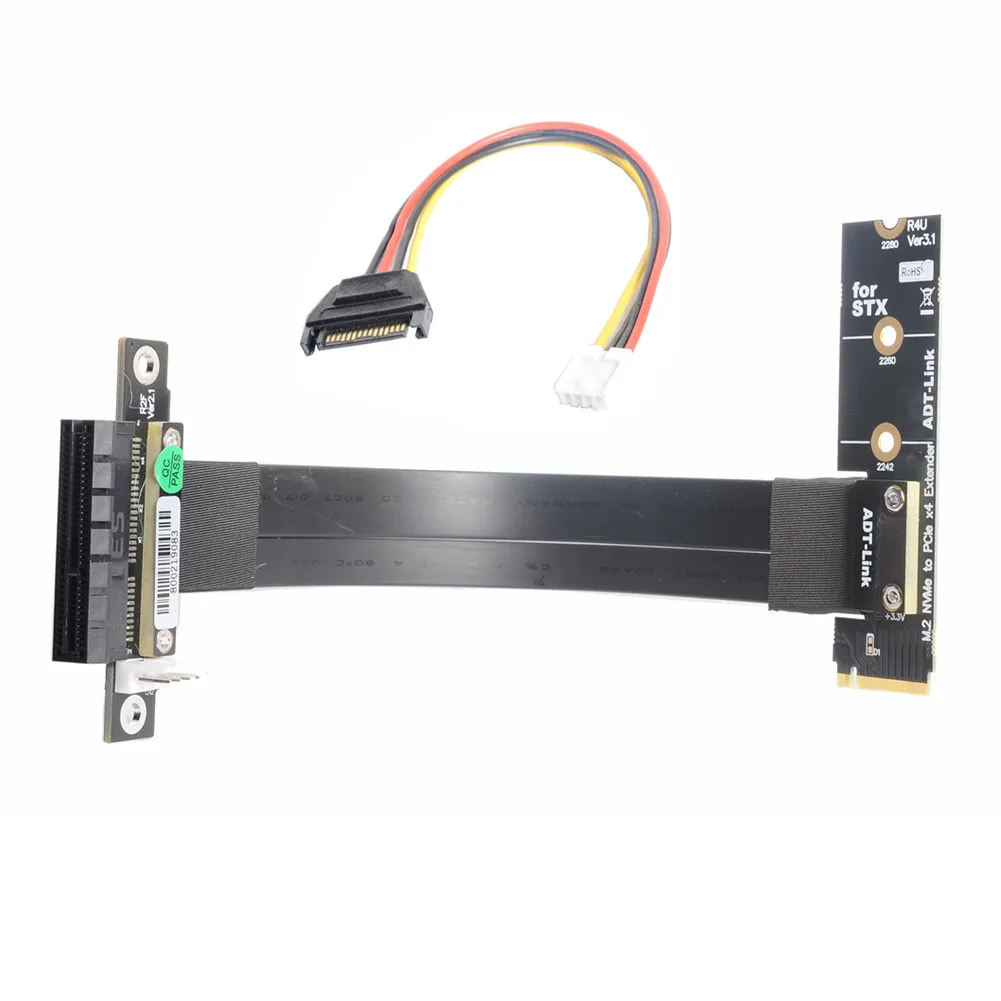 

M.2 NGFF NVMe удлинитель ключа к PCIE X4 Райзер карта R42UF M2 PCI-e X4 3,0 Удлинительный кабель PCI Express для графических карт GPU
