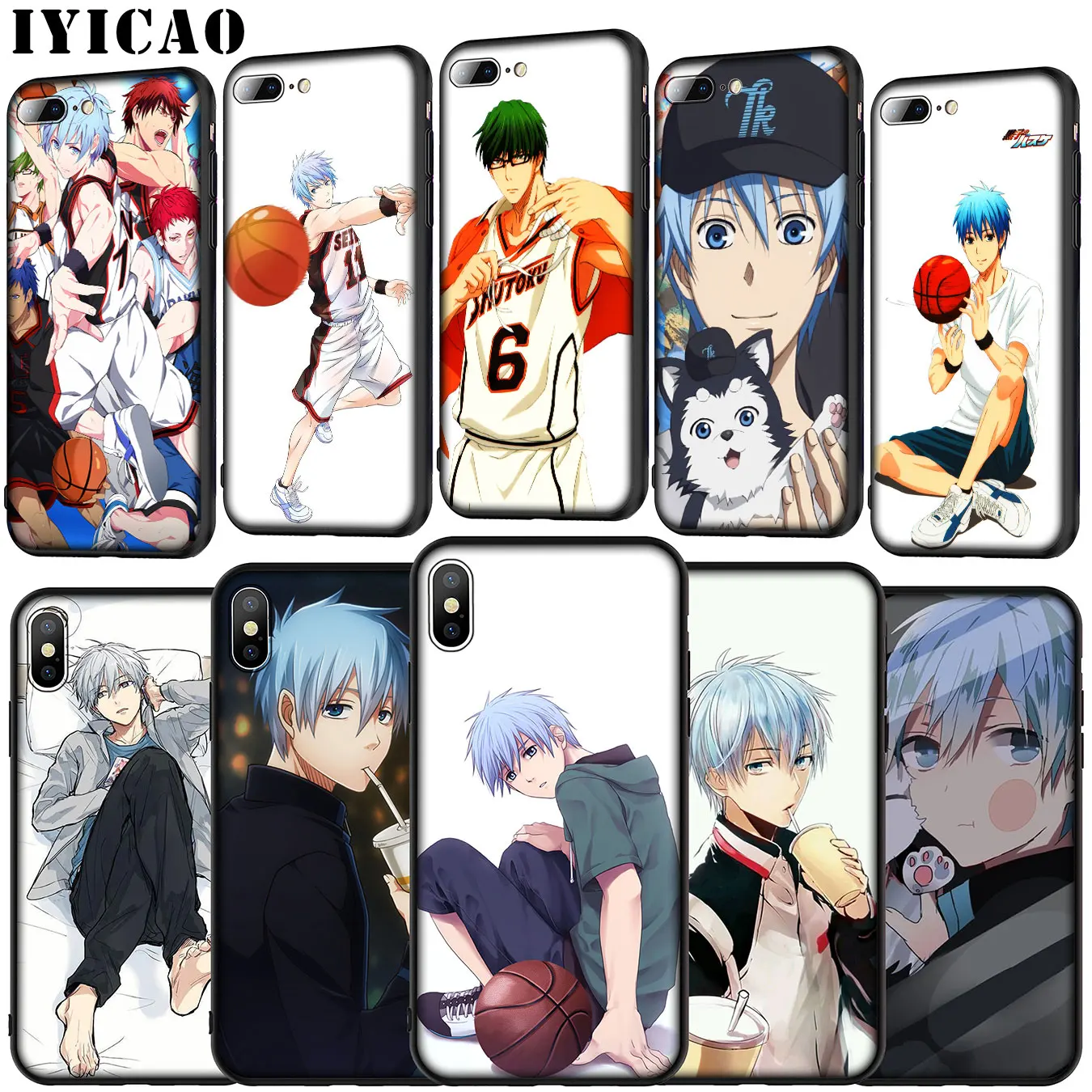 Мягкий силиконовый чехол Kuroko no Basket аниме Tetsuya для iPhone 11 Pro XR X XS Max 6 6S 7 8 Plus 5 SE