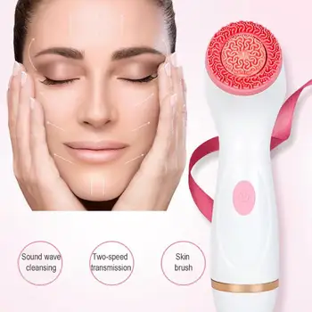 

USB Electric Facial Pore Cleansing Brush Silicone Cleaner Skin Care Tool Deep Cleansing Wash Brush Face Spa Skin Care Tools Hot