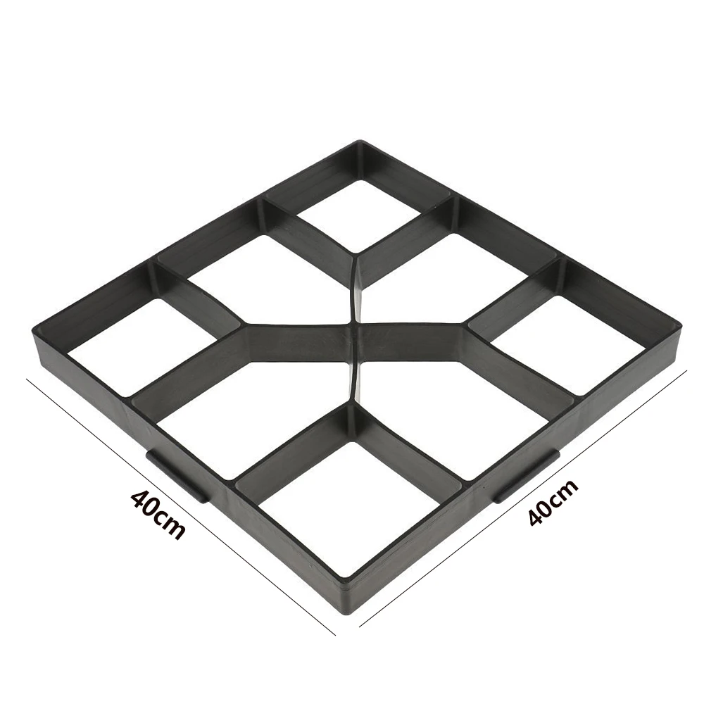 H40 X 40CM Вручную брусчатка цемента кирпича бетонные формы DIY Пластиковые путь производитель плесень сад камень дорога плесень мостовой формы украшения сада - Цвет: H40 X 40CM