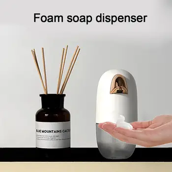 

220ml Automatic Induction Foam Liquid Dispenser Kitchen Bathroom Auto Soap Dispenser Touchless Hand Washer Soap Dispenser Pump