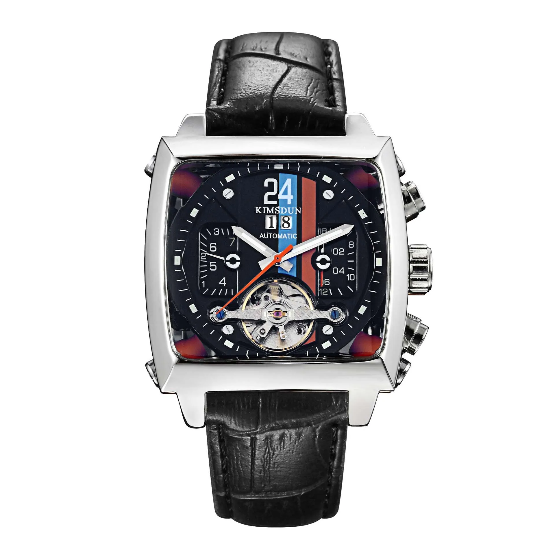 

Sports Fashion Square Tourbillon Automatic Mechanical Watch Waterproof Business Men's Watch