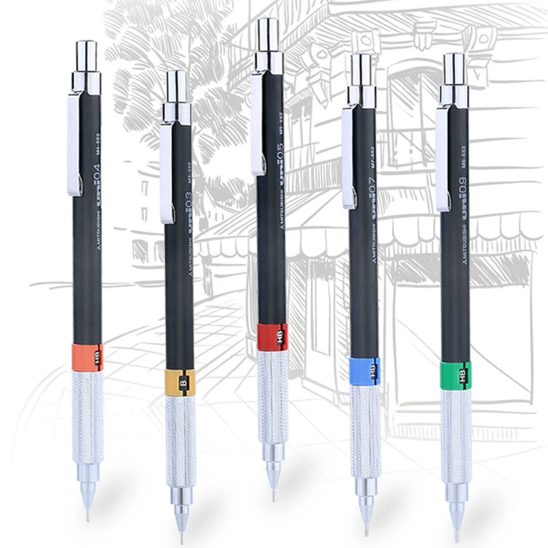 UNI механический карандаш M3-552/M5-552/M7-552 0,3/0,5/0,7 низкий центр тяжести Профессиональный рисунок дизайн студенческий карандаш