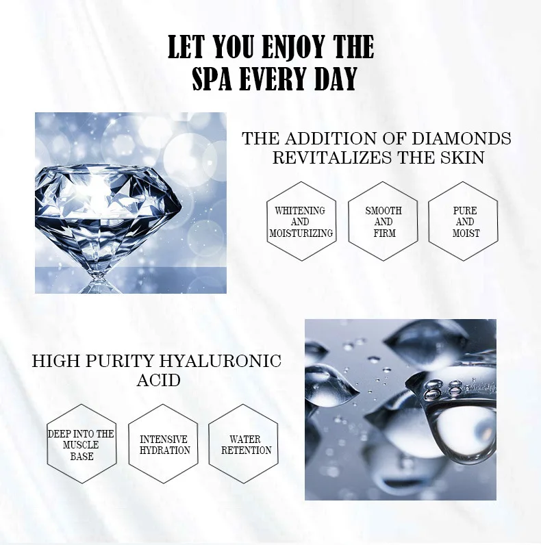 Сыворотка с гиалуроновой кислотой 24 K, сужающая поры, против старения, против морщин, увлажняющая, отбеливающая жидкость, сыворотка для лица, сухая, уход за кожей, 30 мл
