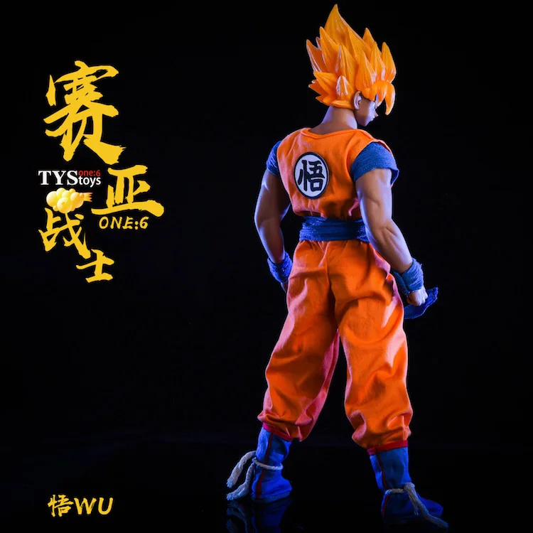 1/6 японский аниме Dragon Ball Saiyan воин Сон Гоку/Вегета голова комплект одежды для M30 M33/M35 фигурки коллекции