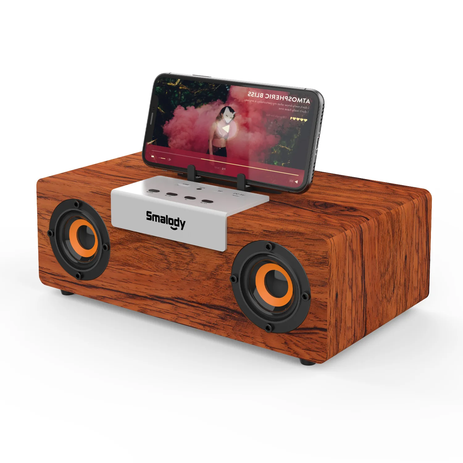 Bluetooth колонка с басами высокой мощности портативная деревянная Беспроводная