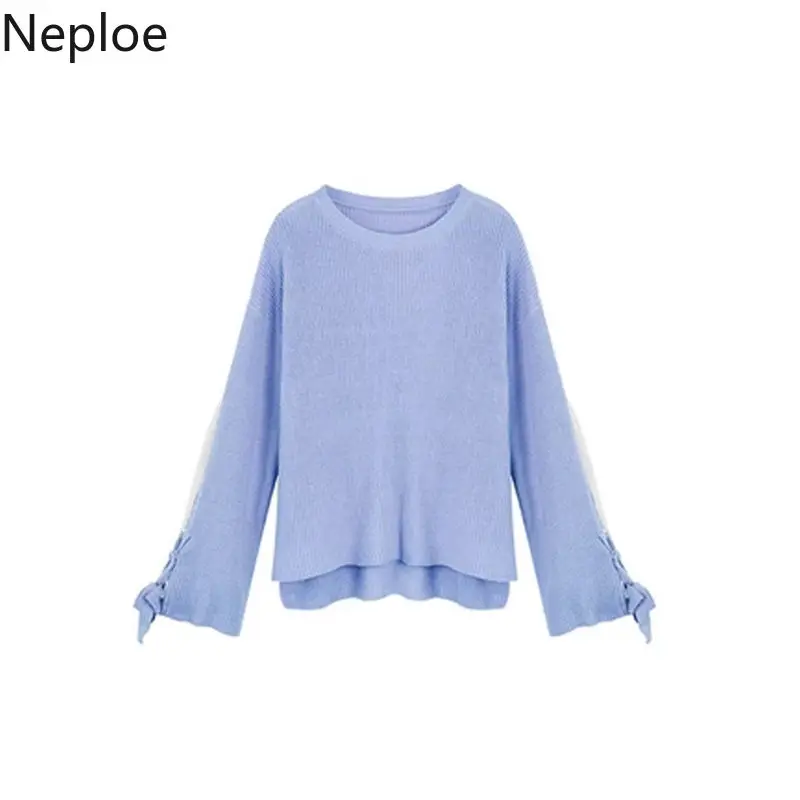 Neploe/женские рубашки в Корейском стиле; свитера и пуловеры; сезон осень; Sueter Mujer Invierno ; Свободный Повседневный вязаный свитер; Femme 90272