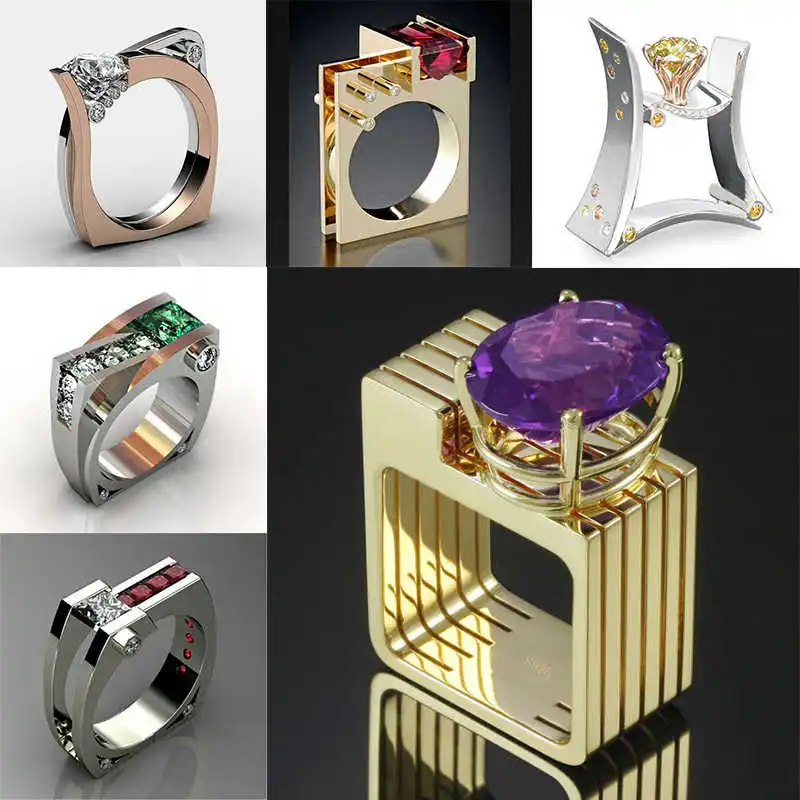 Ring Couple Gold Nice Couple Band White Women Wedding Men Engagement Ring