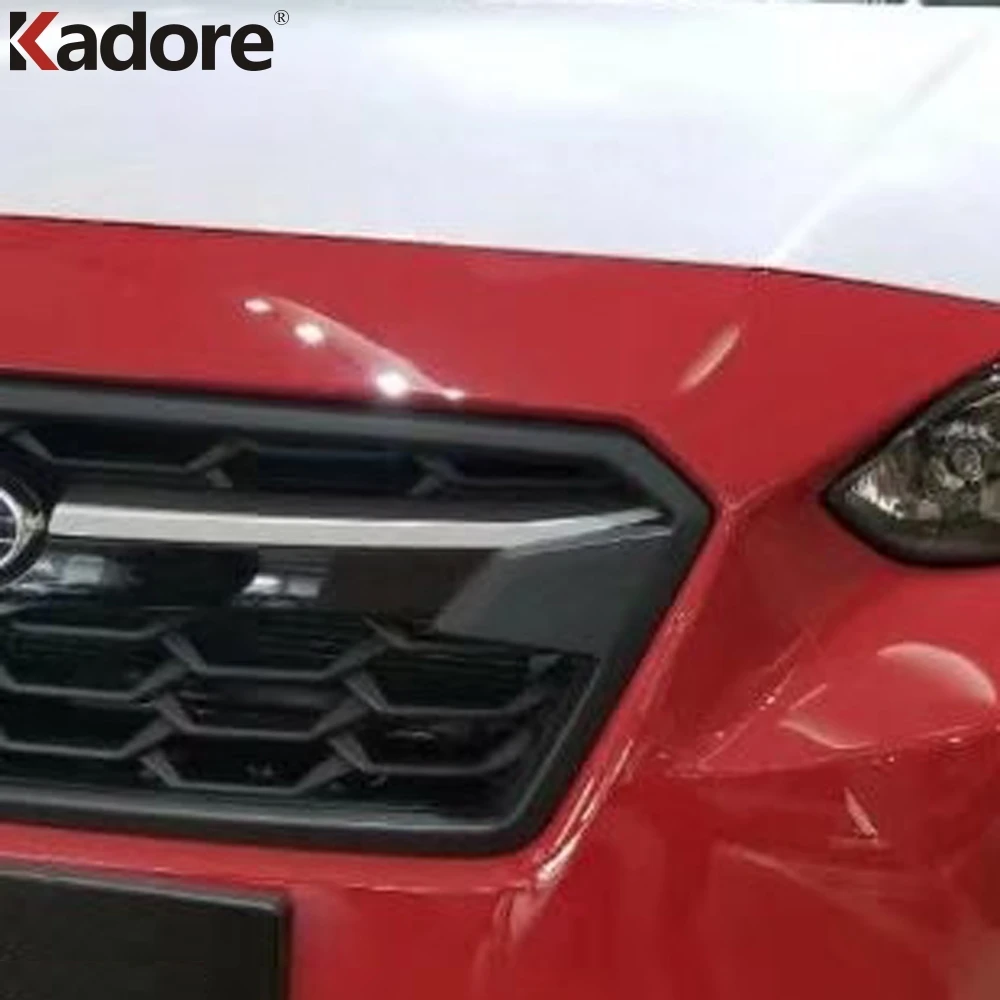 Для Subaru XV Crosstrek SUV 2018 2020 ABS хром верхняя Передняя решетка гриль крышка отделка