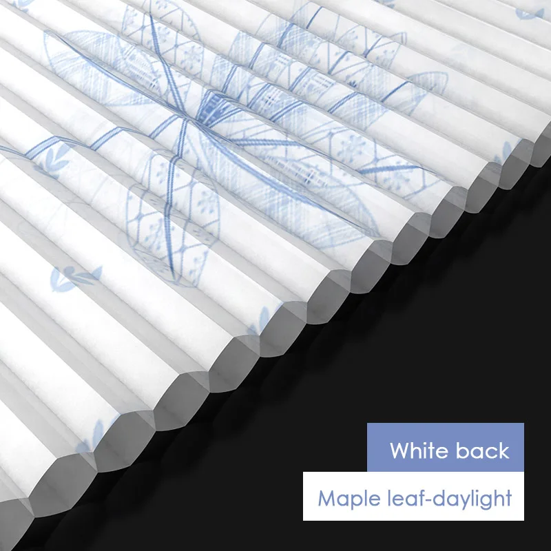Maple leaf-daylight Напечатанные на заказ беспроводные сотовые жалюзи сотовые абажуры светильник фильтрации/полный затемнение окна жалюзи для гостиной спальни - Цвет: Maple leaf-daylight