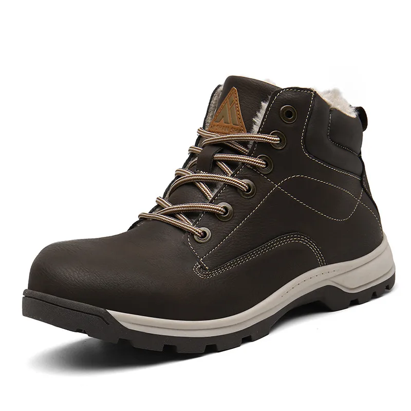 Safty Shoes Winter Ankle Boots Man Shoes Outdoor Sneakers Snow Boots Military Boots Boys Flats Army Platform Boots hombre