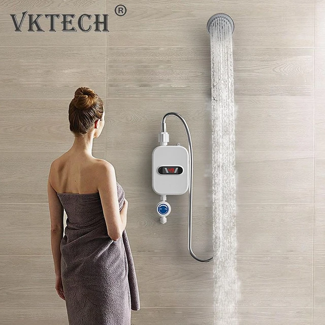  Calentador de agua instantáneo, mini pantalla LCD de
