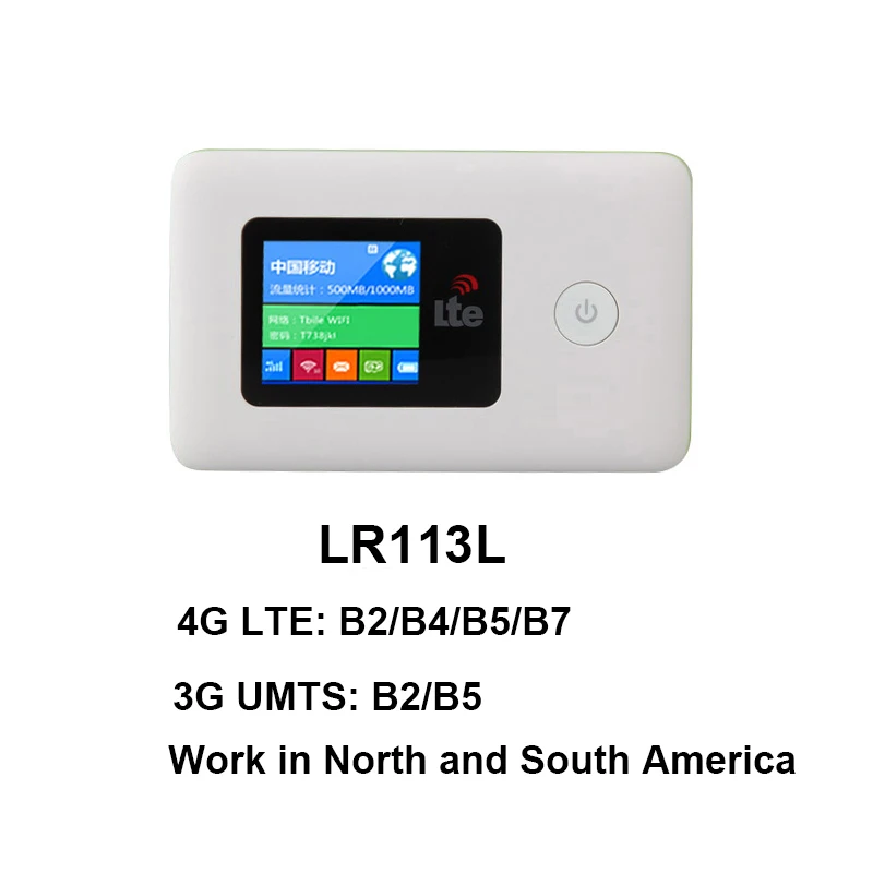 LR113L TIANJIE LR112 4G wifi роутер мобильный wifi дорожный партнер беспроводной карманный мобильный wifi роутер автомобильный wifi роутер со слотом для sim-карты - Цвет: LR113L