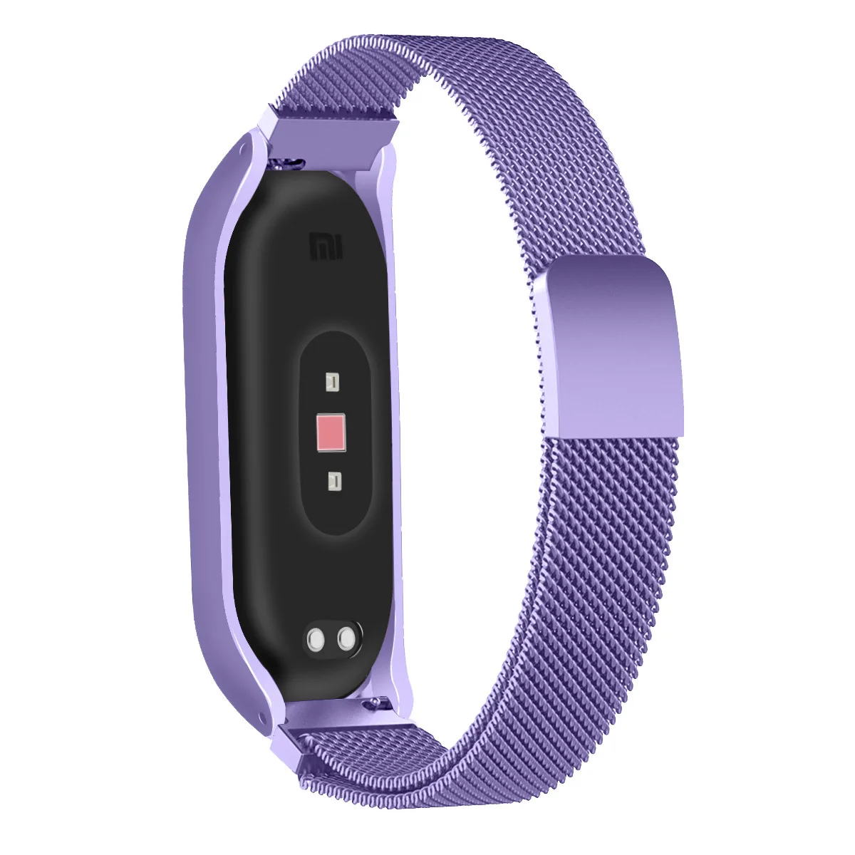 Сказочные Смарт-часы, браслет на запястье для Xiaomi mi, ремешок 3 pulseira, металлический нержавеющий ремешок для Xiaomi mi, браслет 4 correa mi band 3 4 - Цвет: Lavender Purple