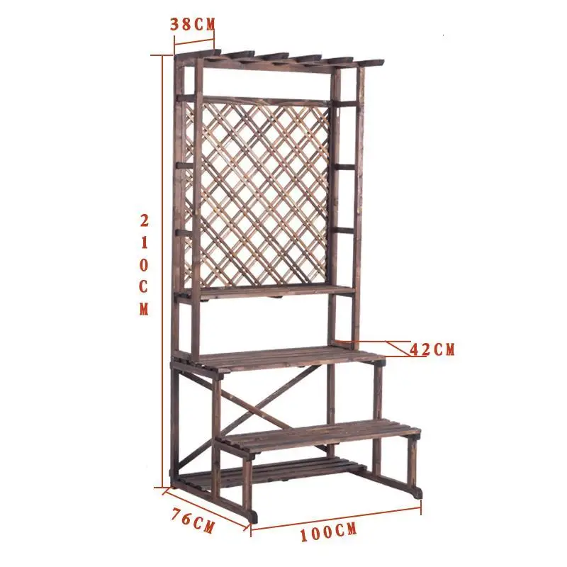 MODEL A Para Macetas Estanteria Jardin для Stojaki Na Kwiaty Etagere Pour Plante Настольный горшок открытый стеллаж балкон Цветочная Полка Подставка для растений - Цвет: MODEL A